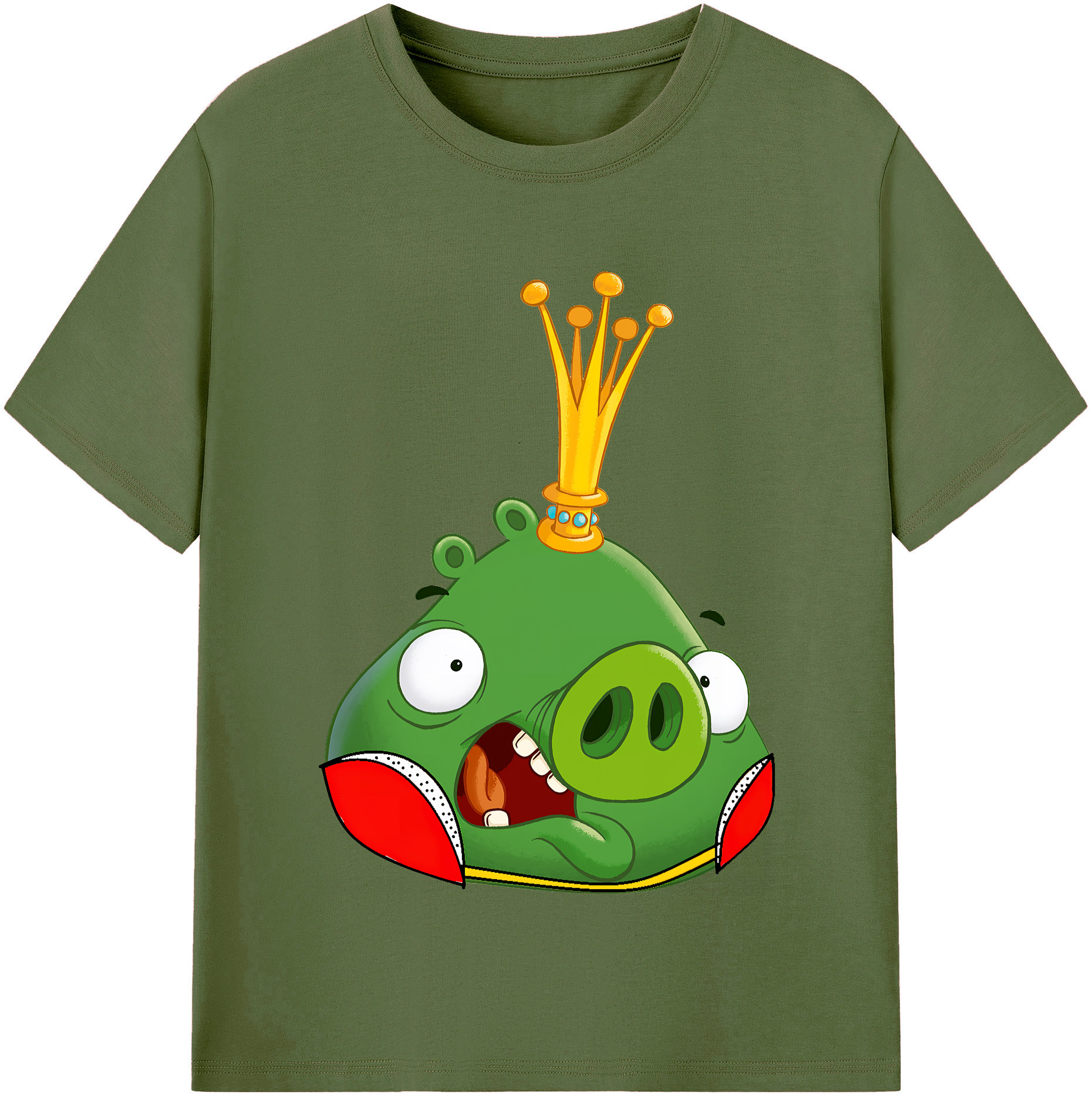 （画像用） Angry Birds アングリーバード 綿100％半袖Tシャツ（フロントプリント）